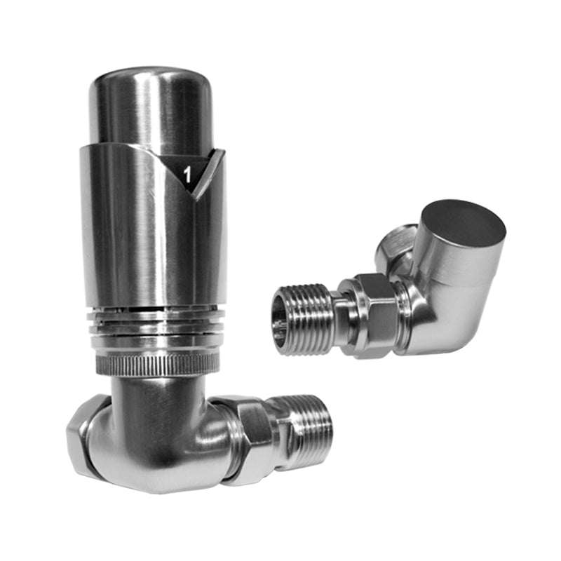 Chrome Thermostatic Valve Pack - 15mm Corner TRV8 (ULRV-45-0510)