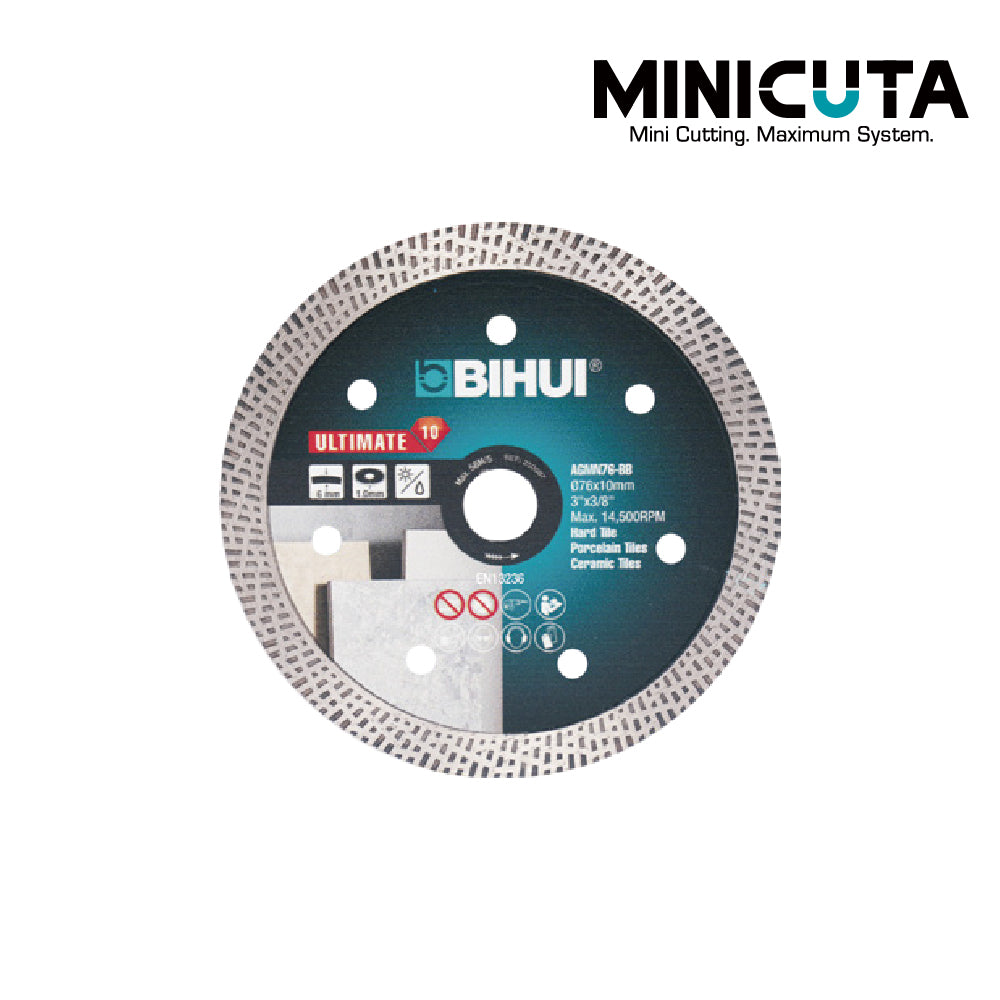 Bihui 76mm Diamond Blade for Mini Angle Grinder (AGMN76-BB)