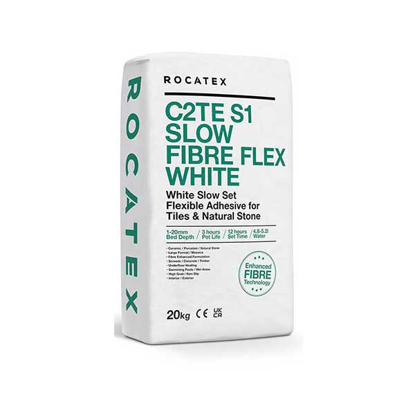Rocatex Slow Set White Tile Adhesive