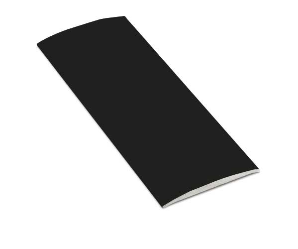 Matt Black Aluminium Smooth Self Adhesive Cover 38mm x 3mm (CAS409.17)