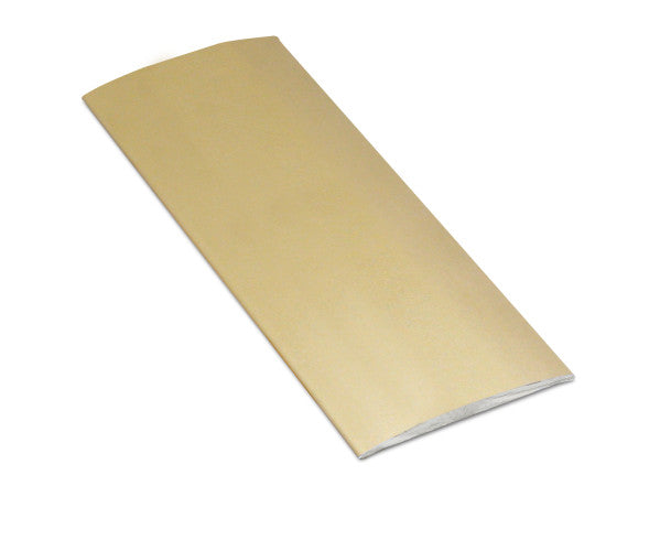 Matt Brass Aluminium Smooth Self Adhesive Cover 38mm x 3mm (CAS409.83)