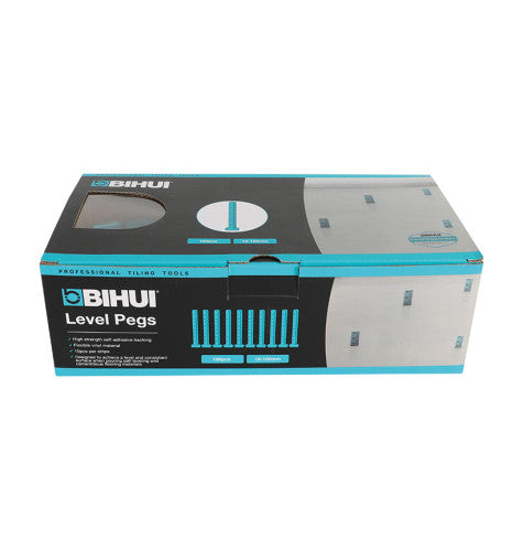Box of BIHUI Level Pegs on a white background