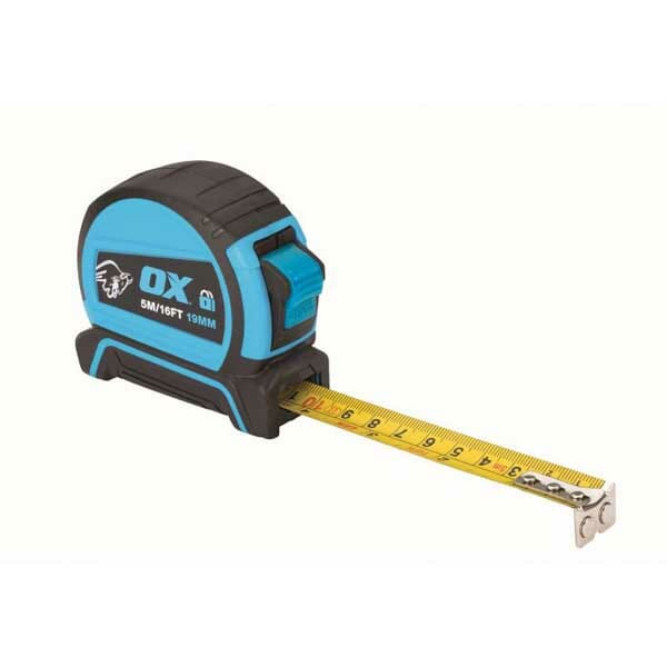 OX 5m PRO DUAL AUTO LOCK TAPE MEASURE (ox-p505205)