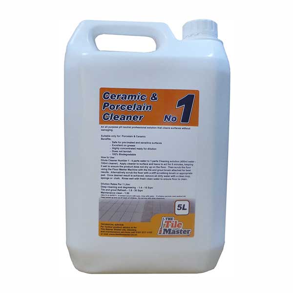 Tile Master Cleaner No 1 - 5 Litres (TMG/1/5)