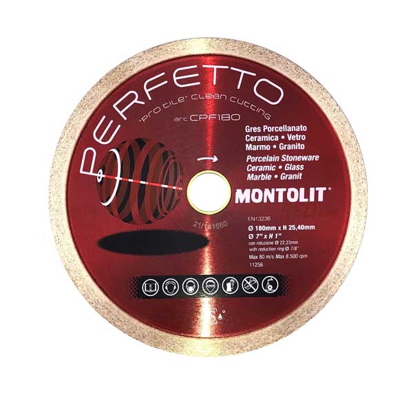 Montolit Perfetto 180mm Diamond Blade (CPF180)