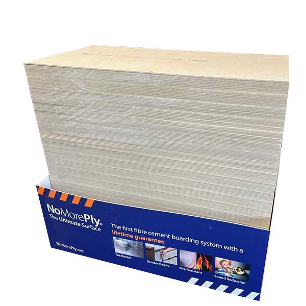STS NoMorePly 6mm PrePrimed Backer Board 1200 x 600mm Full Pallet (150 Boards)