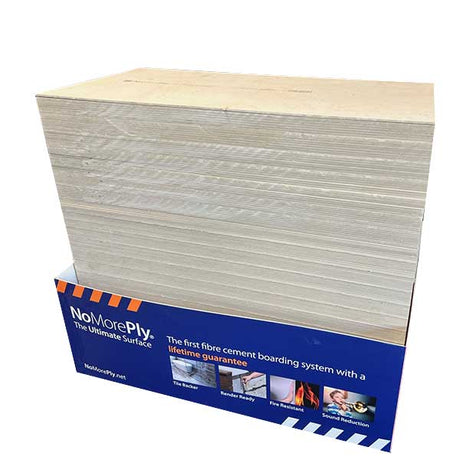 STS NoMorePly 6mm PrePrimed Backer Board 1200 x 600mm Half Pallet (75 Boards)