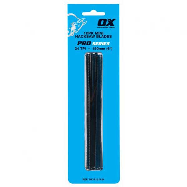 PRO 6" HACKSAW BLADES 24 TP1 PACK 10(OX-P131424)