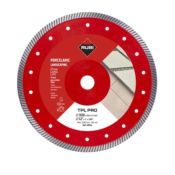 Rubi 300mm TPL-EXT pro Porcelain Stoneware Diamond blade (40914)