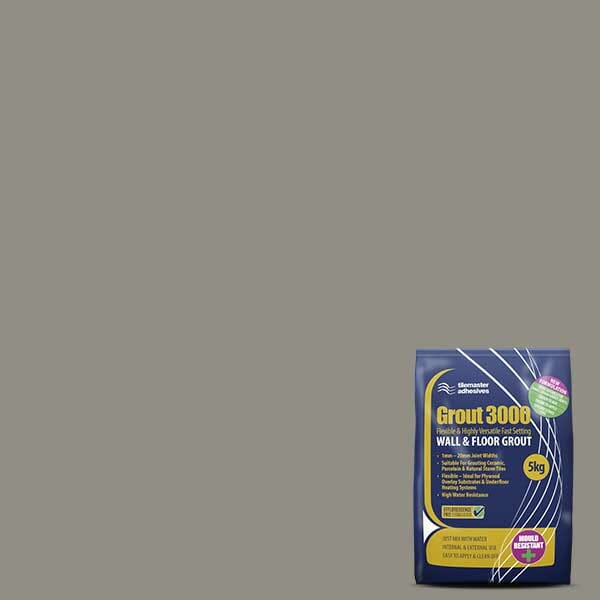 Tilemaster Grout 3000 Flexible Fast Setting Grout 5KG (Aspen)