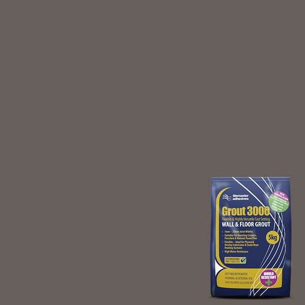 Tilemaster Grout 3000 Flexible Fast Setting Grout 5KG (Cedar)