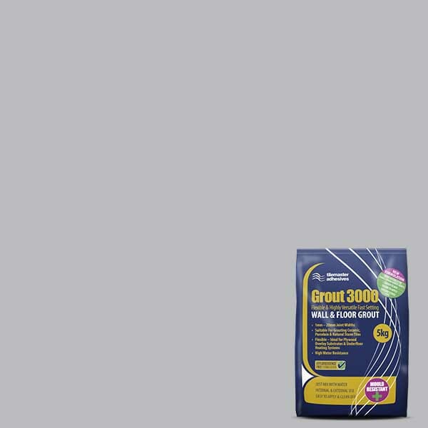 Tilemaster Grout 3000 Flexible Fast Setting Grout 5KG (Limestone)