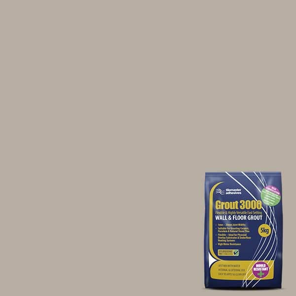 Tilemaster Grout 3000 Flexible Fast Setting Grout 5KG (Sandstone)