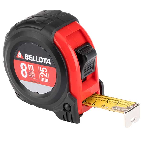 Bellota 8m Tape Measure in mm and inches (500148IMP)