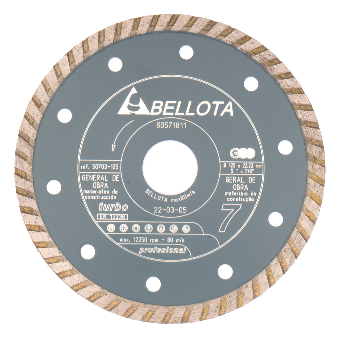 Bellota 125mm Diamond Disc General Purpose (50703125) | Buy Online ...