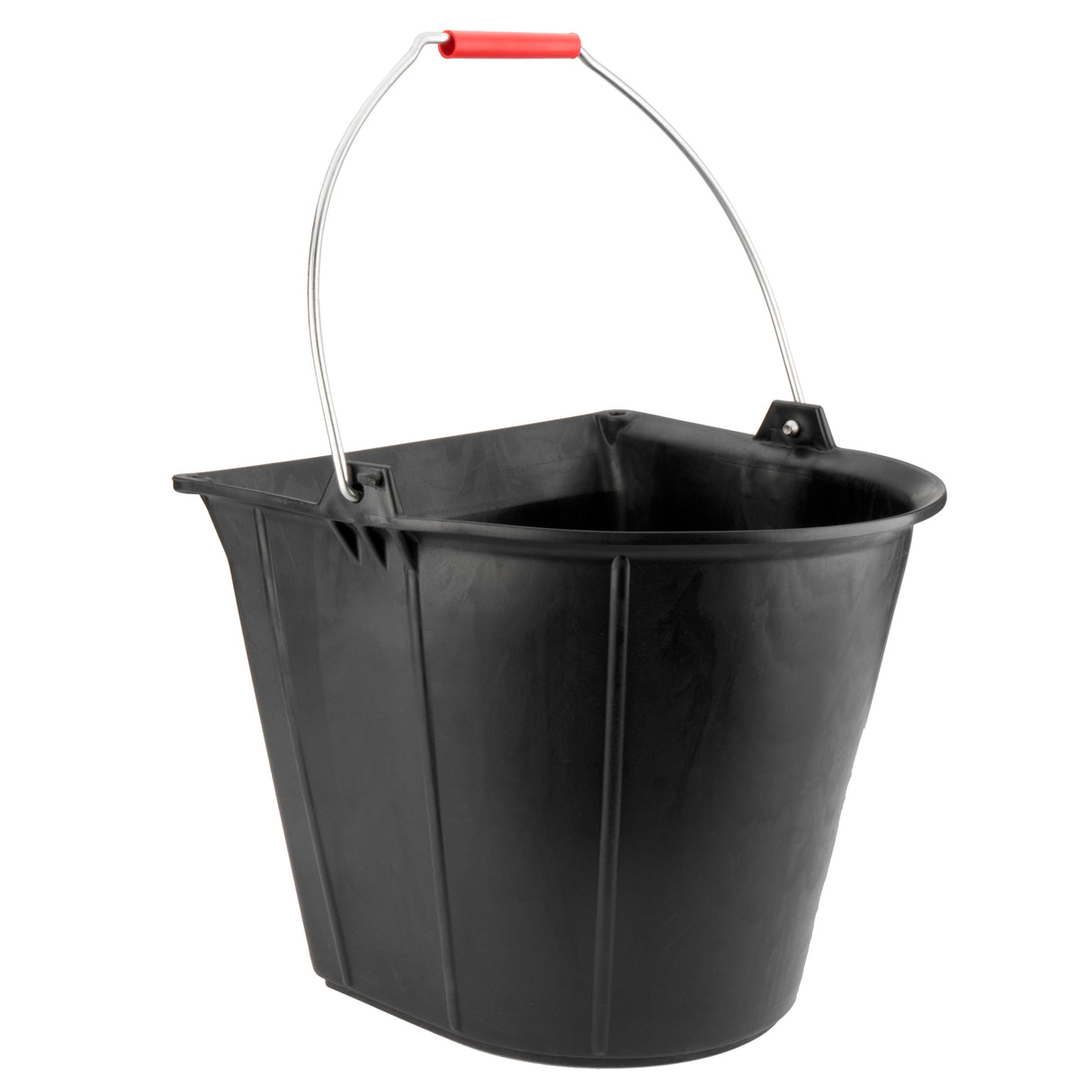 Bellota 13L Black Flat Bucket with Metal Handle (BKCIND13BM)