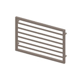 Metro Terra Matt Mild Steel Towel Warmer