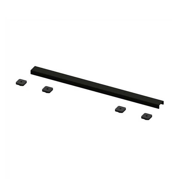 Linear Waste Cover 600mm Matt Black