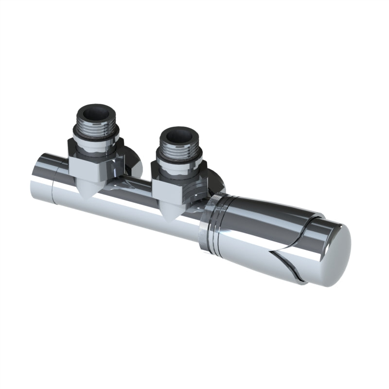 Euro50 Angled Thermostatic Radiator Valve - Chrome (ULRV-55-0505)