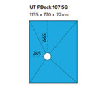 ProDeck Square Drain Tileable Shower Tray - 1400 x 900 x 22mm