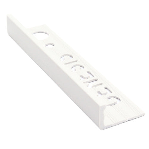 12mm PVC Straight Edge White Tile Trim (ESP120.01)