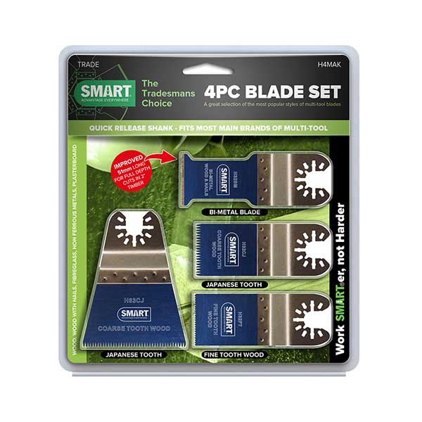 Smart Multi-Tool 4 Piece Blade Set (H4MAK)