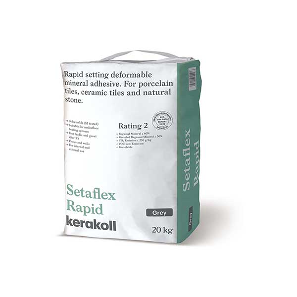 Kerakoll Setaflex Rapid Setting Wall & Floor Adhesive S1 Grey (KA0036)