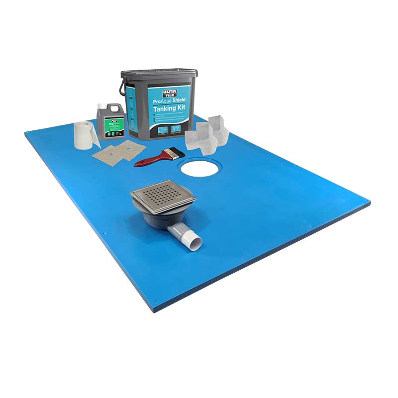 ProDeck Square Drain Tileable Shower Tray - 1450 x 1150 x 22mm
