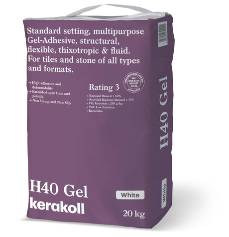 Kerakoll H40 Gel Standard Set Adhesive White 20KG