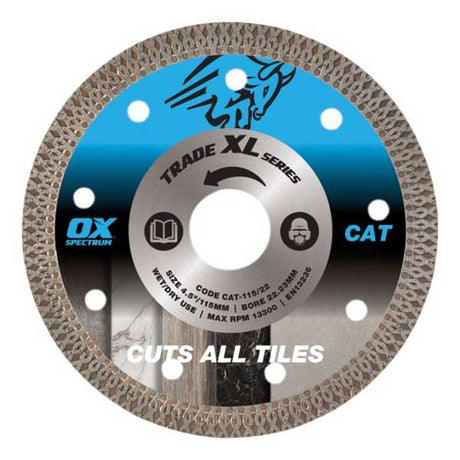 OX TRADE XL CUTS ALL TILES DIAMOND BLADE (CAT-115/22)