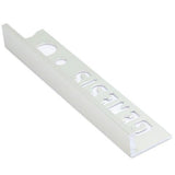 Genesis Bright Silver Straight Edge Tile Trim