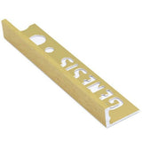 Genesis Brushed Brass Straight Edge Tile Trim