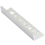 Genesis Brushed Silver Straight Edge Tile Trim