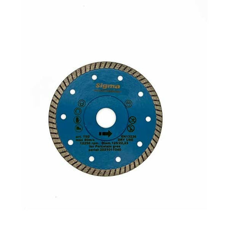 Sigma Diamond Disc TURBO diameter 125mm bore 22.2 thickness 1.4mm